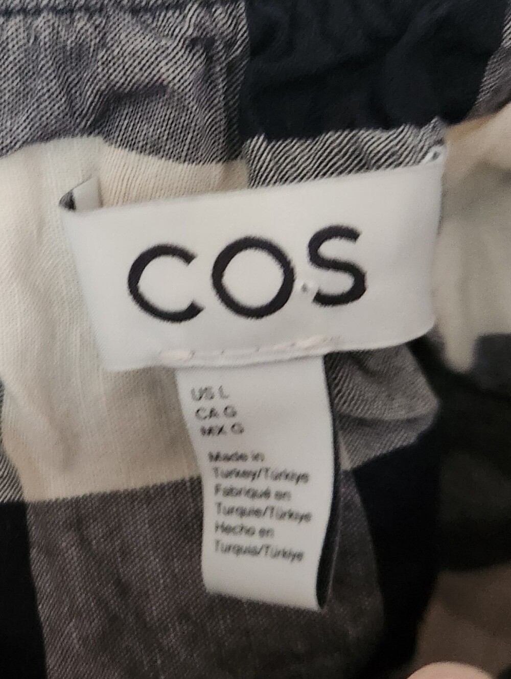 COS Gingham Bra Top Size Large - Picture 5 of 9